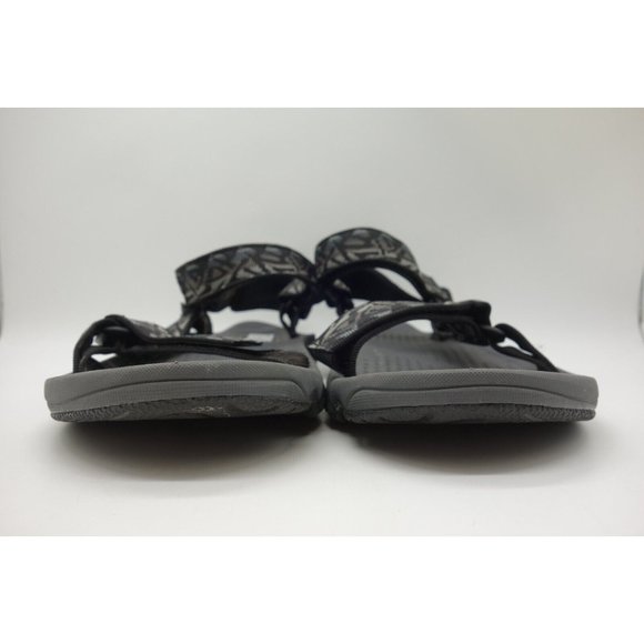 Teva Black Gray Adjustable Fit Slip On Outdoor Sandals Shoes Men\'s 12 main image 5